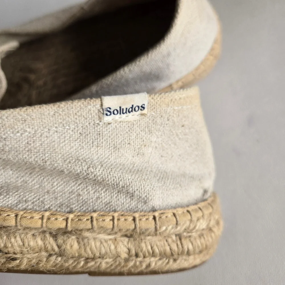 Soludos Canvas Embroidered Espadrilles Sz‎ 9.5 Watermelon Summer Vacation Casual